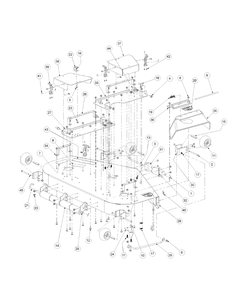 Part Location Diagram of 01008813 Cub Cadet 54 Deck Assembly